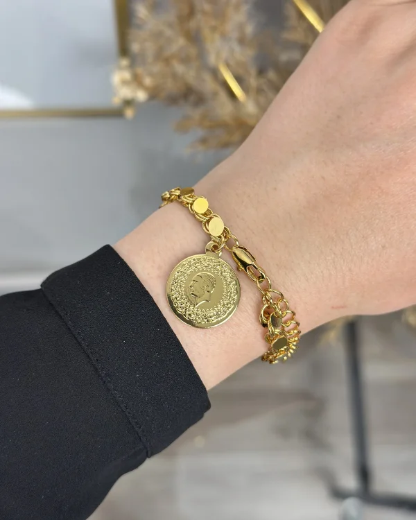 22 Ayar Çeyrekli Arpa Bileklik