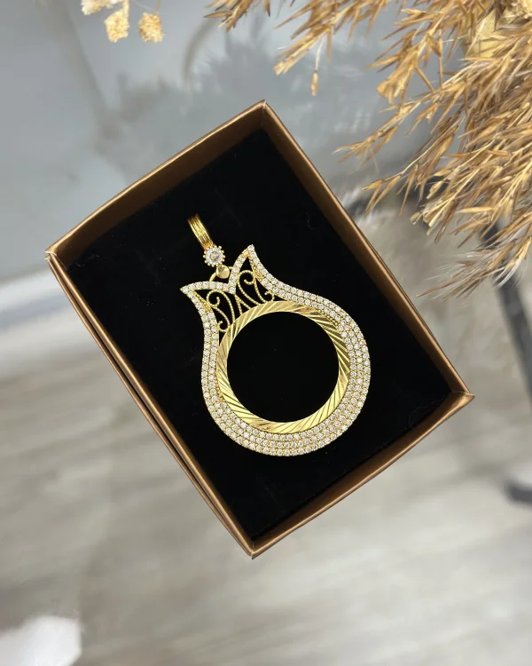 22 Ayar Tam Altınlık Lale Kolye Ucu