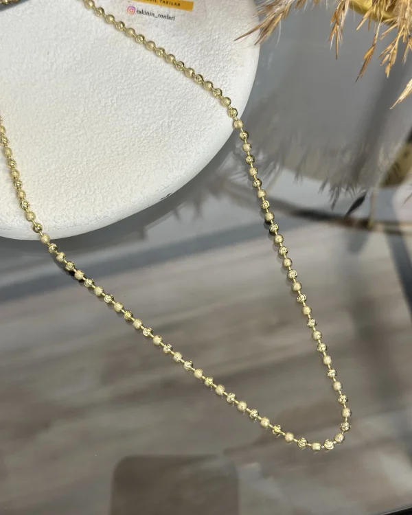 XP Gold Dorikalı Kumlu Kolye (49 cm)