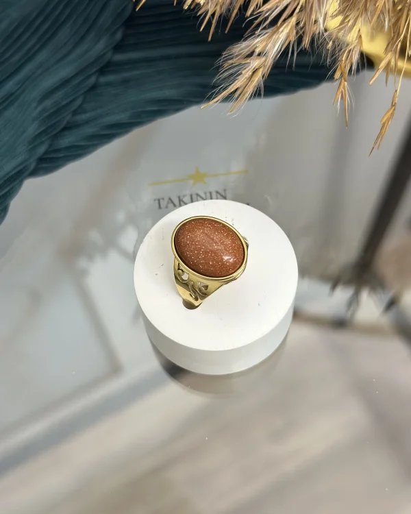 Çelik Yıldız Taşı Yüzük (7 no)