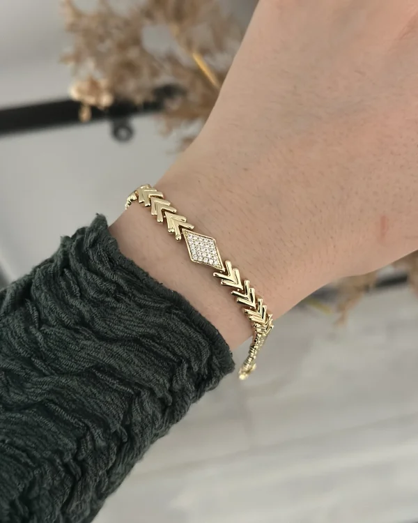 XP Gold V Kesim Taşlı Bileklik