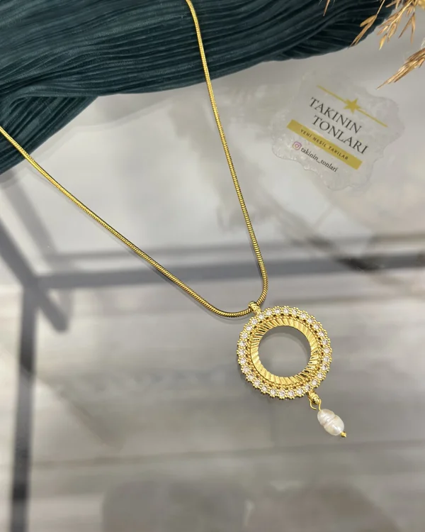 Çeyreklik Doğal İncili Kolye (60 cm)