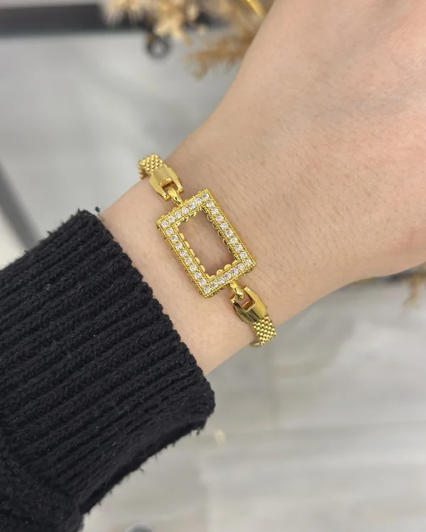 Gram Altınlık Hasır Bileklik (17+3.5 cm)