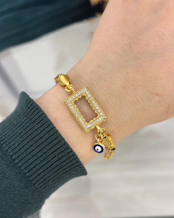 Gramlık Nazarlı Arpa Bileklik (17.5+3 cm)