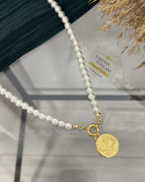 Dümen Kilit 2.5’luk Reşatlı İnci Kolye (60 cm)
