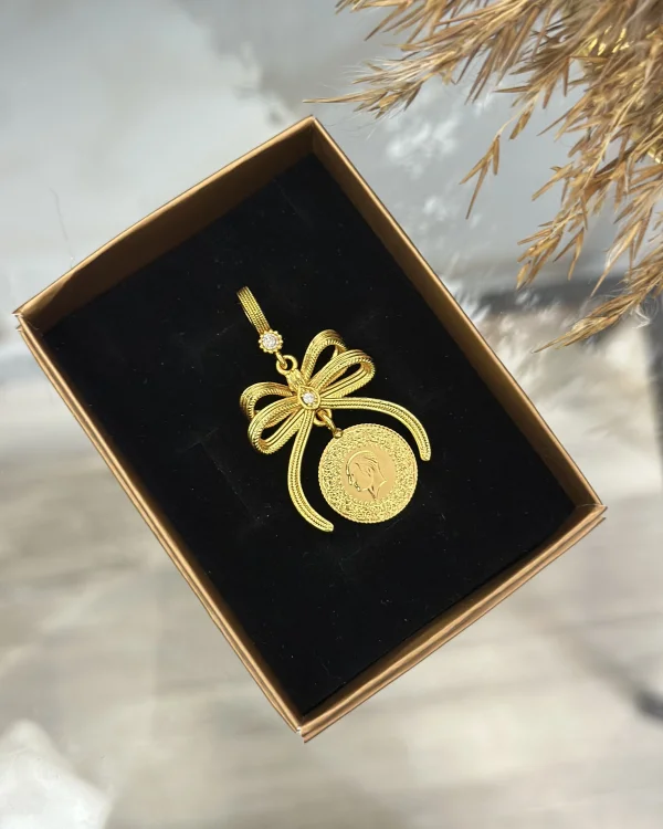 Çeyrekli Fiyonk Kolye Ucu