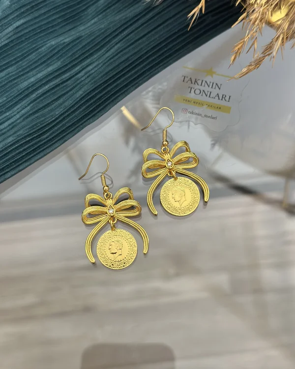 Çeyrekli Fiyonk Küpe