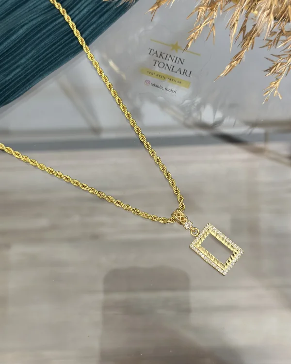 Yeni Gram Altınlık Burgu Kolye (Seri 3-60 cm)