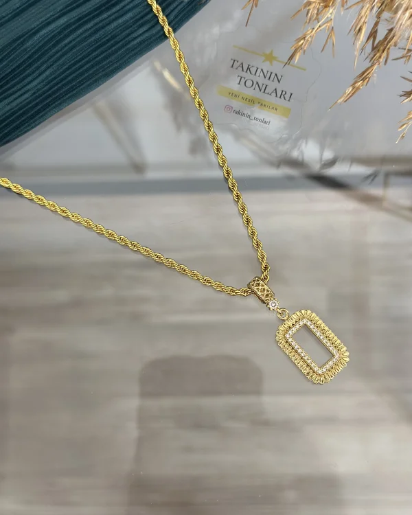 Yeni Gram Altınlık Burgu Kolye (Seri 4-60 cm)