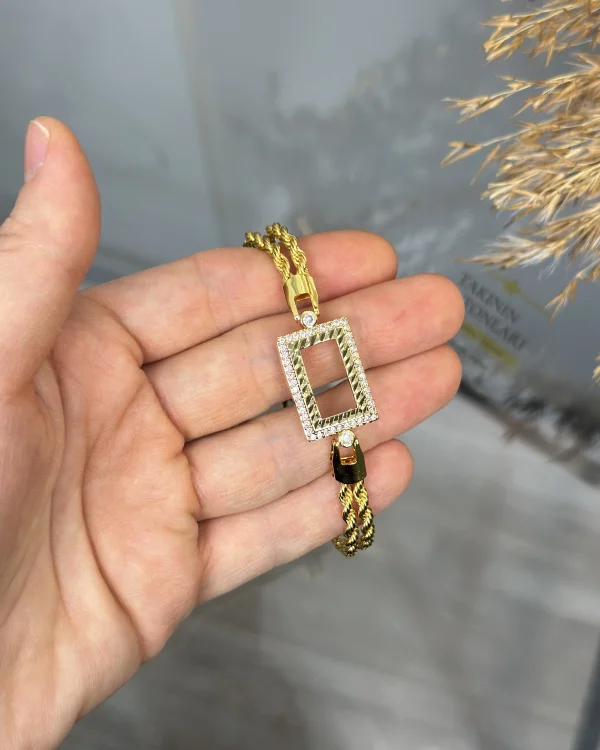 Gram Altınlık Çift Sıra Burgu Bileklik (Seri 3)