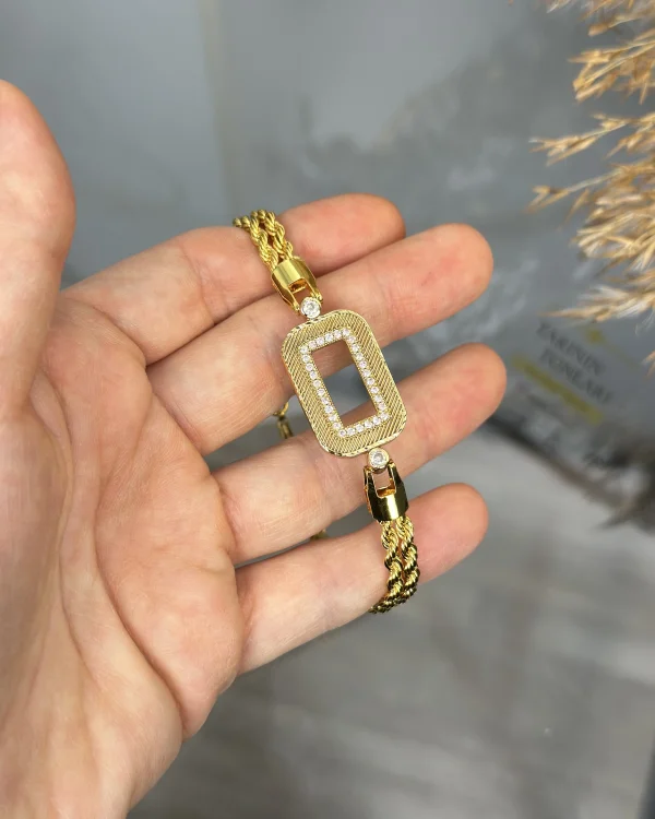 Gram Altınlık Çift Sıra Burgu Bileklik (Seri 1)