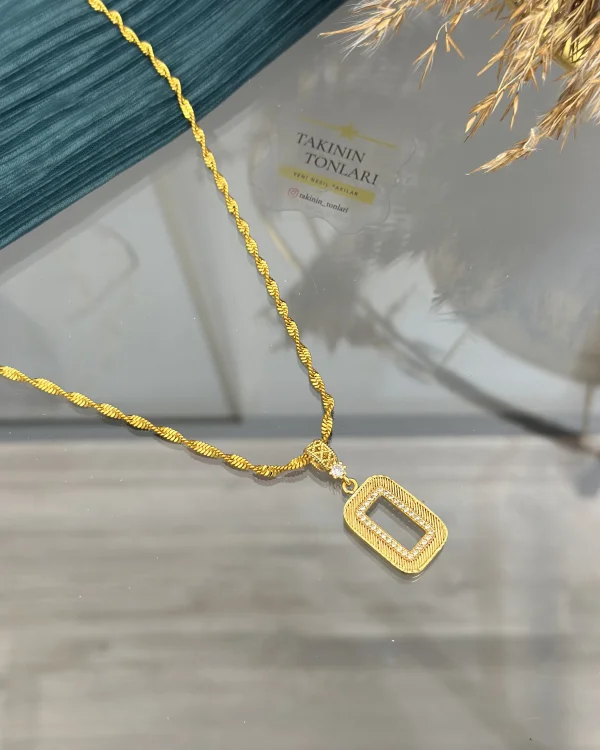 Gram Altınlık Singapur Zincirli Kolye 60 cm (Seri 1)