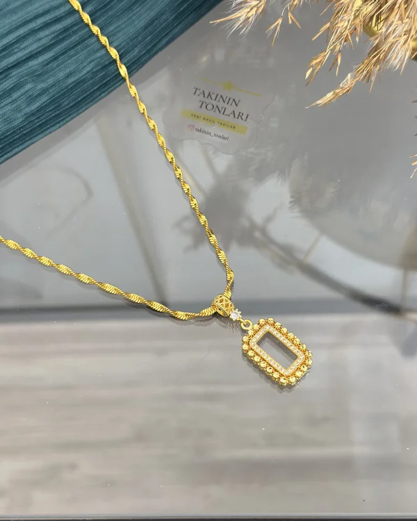 Gram Altınlık Singapur Zincirli Kolye 60 cm (Seri 2)