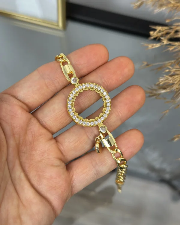 Çeyreklik Nazarlı Zincir Bileklik