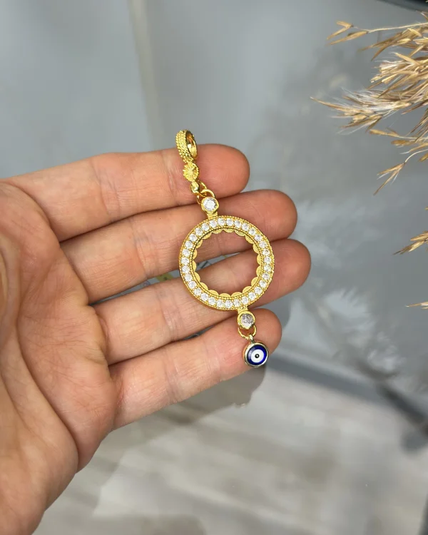 Çeyreklik Nazarlı Kolye ucu