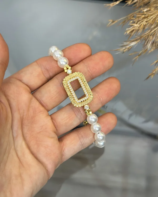 Gram Altınlık İncili Bileklik (17+3 cm)