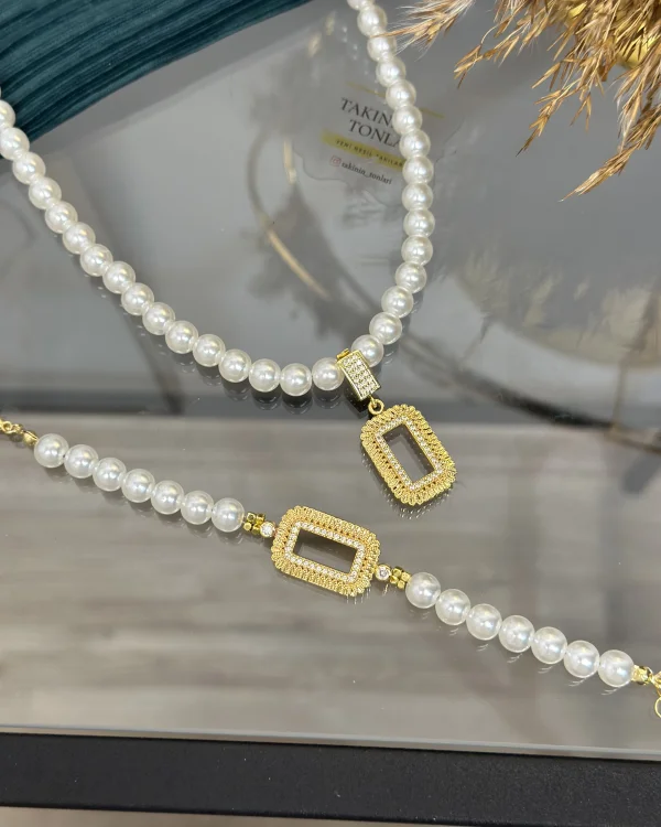 Gram Altınlık İncili Set (Seri 4/Uzunluk 50 cm)