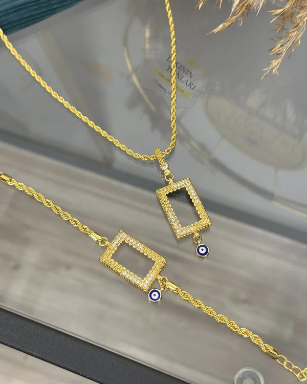 5 Gramlık Nazarlı Burgu Set