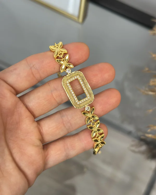 Gram Altınlık Yonca Model Başak Bileklik (Seri 1)