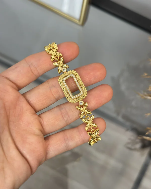 Gram Altınlık Yonca Model Başak Bileklik (Seri 4)