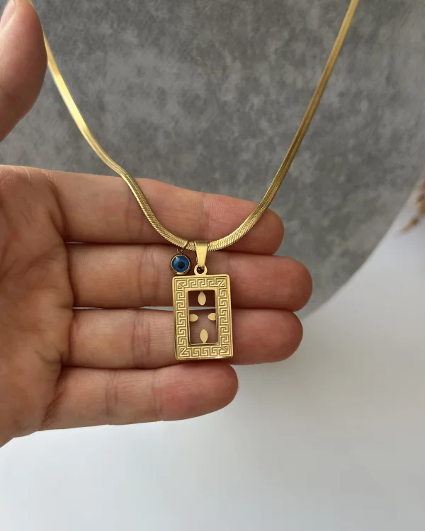 Çelik Gramlık İşlemeli Model İtalyan Zincir Kolye (60+5 cm)