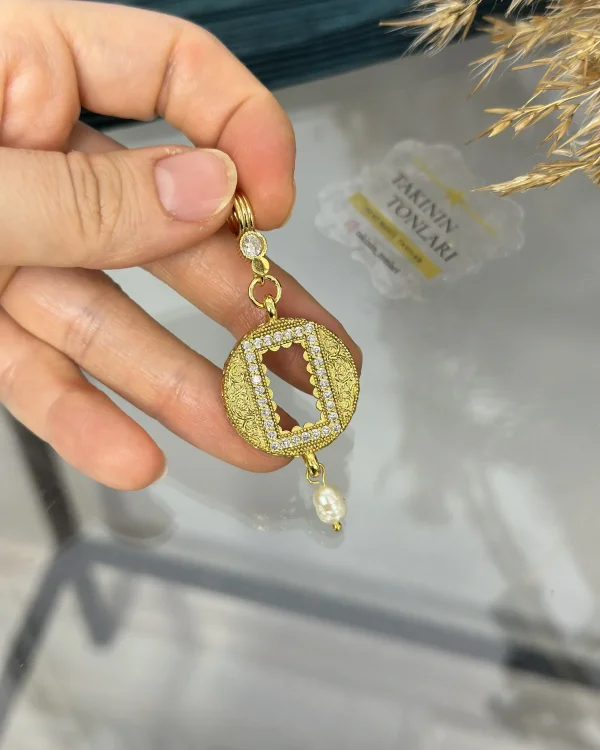 Yuvarlak Gram Altınlık Halka Klipsli Kolye Ucu