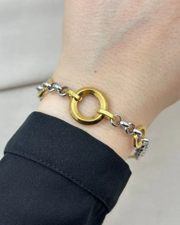 Çift Renk Halka Geçişli Bileklik