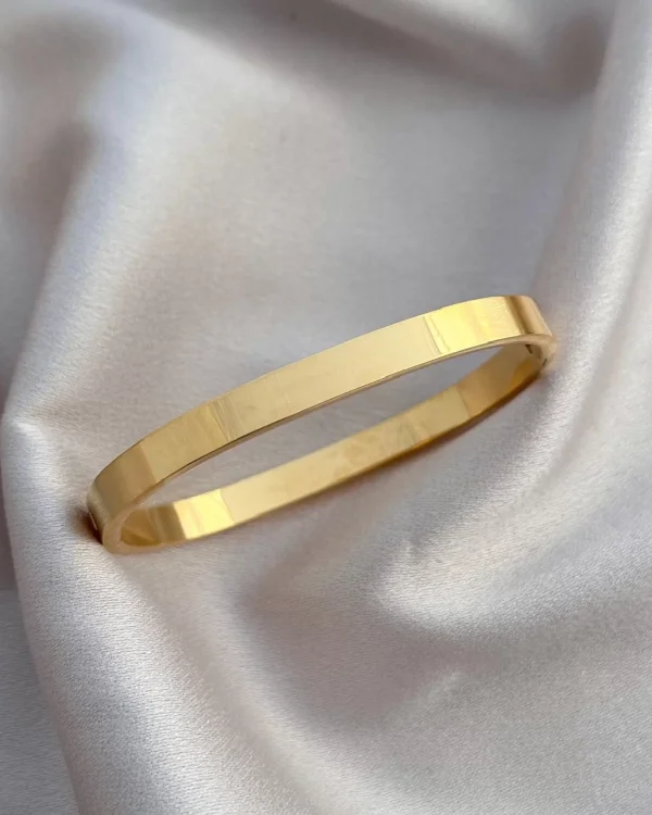 Düz Parlak Oval Köşeli Kelepçe