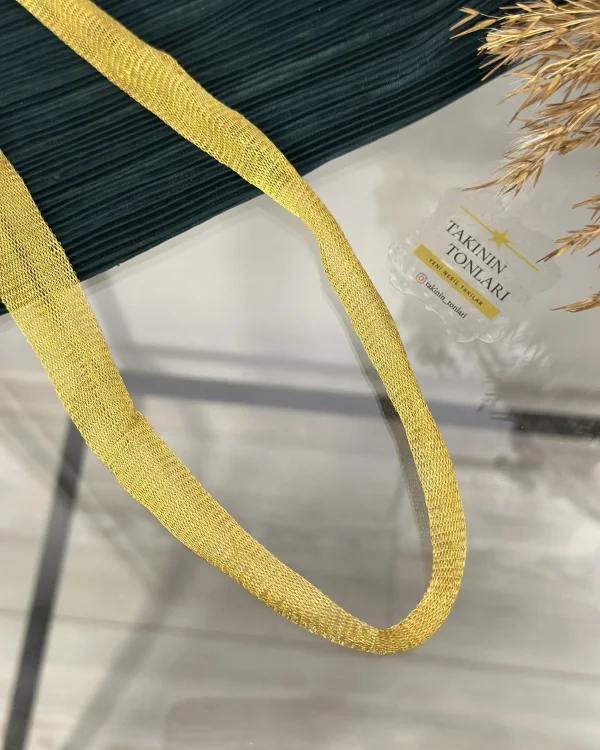 Gold Titanyum Kolye (60 cm)