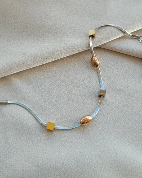 Gümüş Küp Dorika İtalyan Bileklik