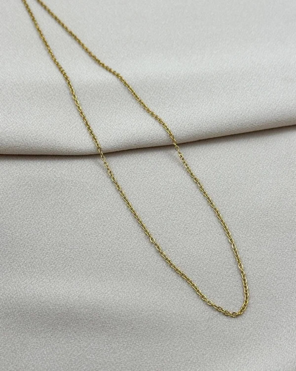 Klasik Çelik Zarif Zincir (40+5 cm)