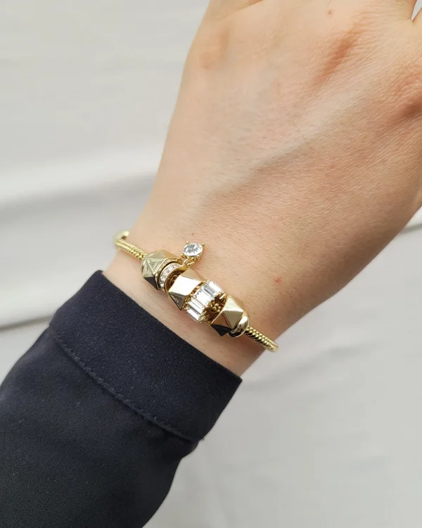 Premium İthal Tek Taşlı Charm Bileklik