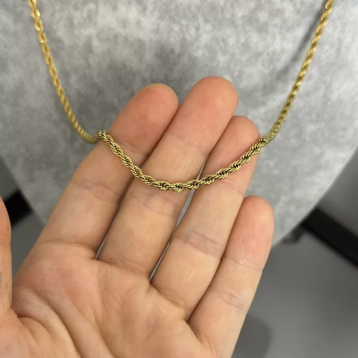 Çelik 3 mm Burgu Kolye (60 cm)