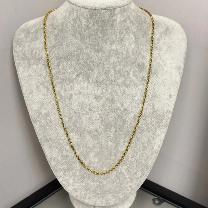 Çelik 3 mm Burgu Kolye (60 cm)