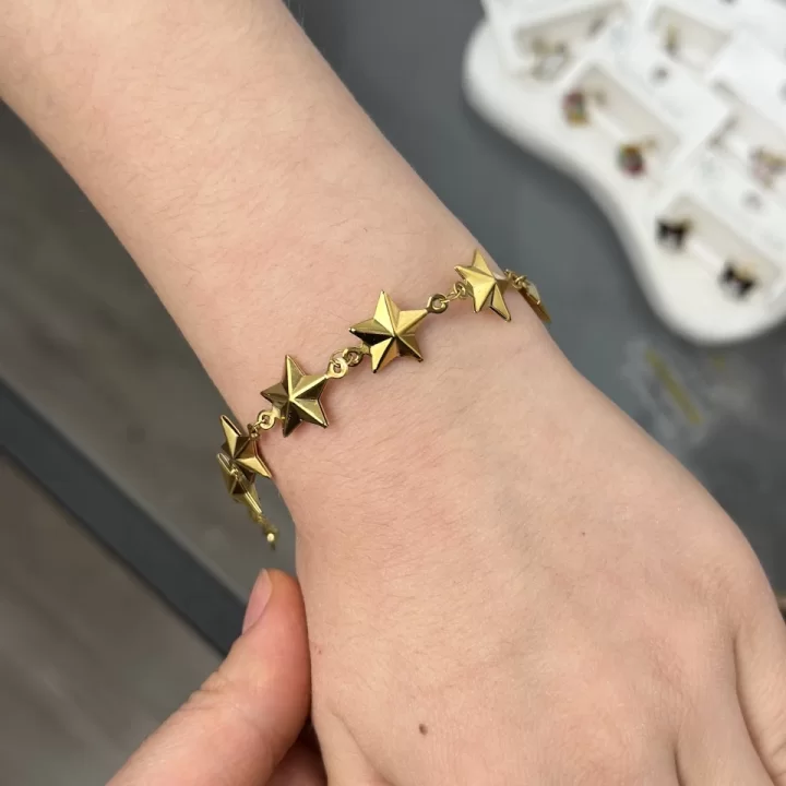 Çocuk Üç Boyutlu Yıldız Bileklik (15.5+3 cm)