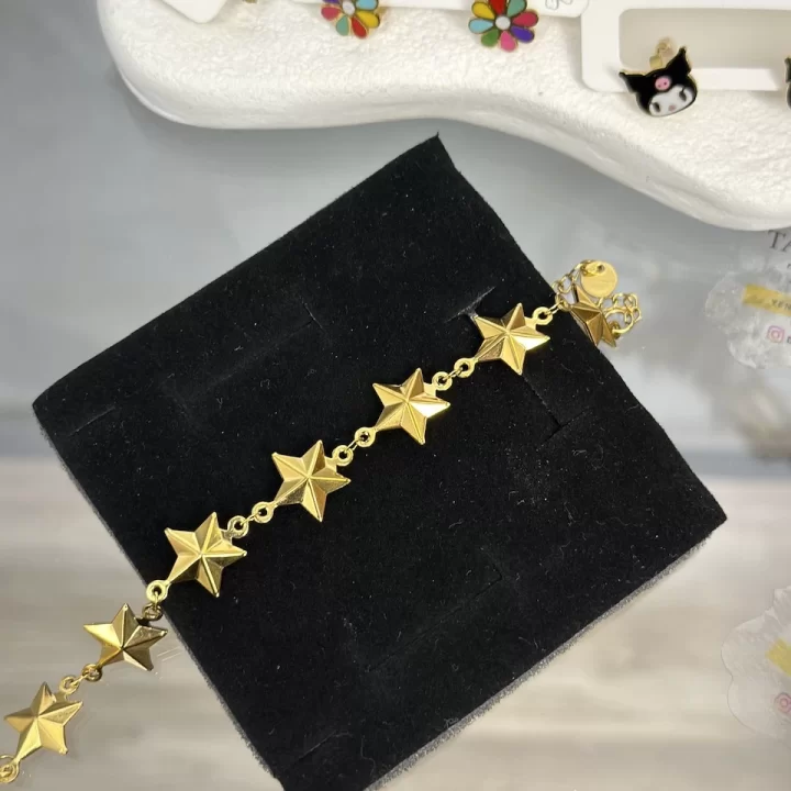 Çocuk Üç Boyutlu Yıldız Bileklik (15.5+3 cm)