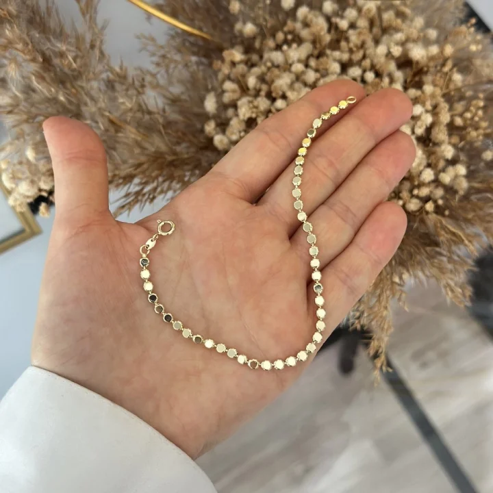 Gold Ezme Pullu XP Bileklik (19 cm)