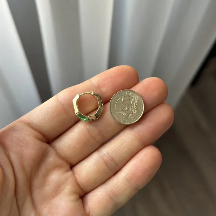 Çocuk Minimal Burgu Halka Küpe