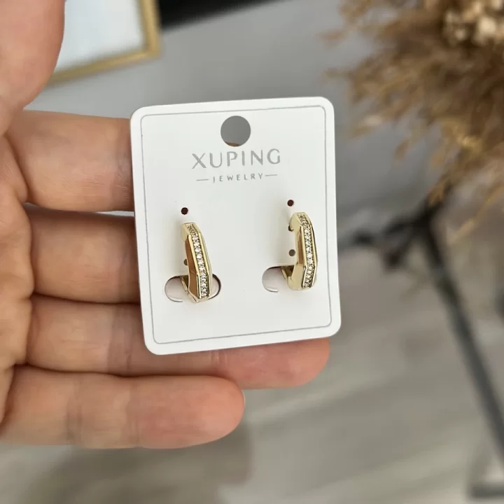 Çocuk Minimal Altıgen Model  XP  Halka Küpe