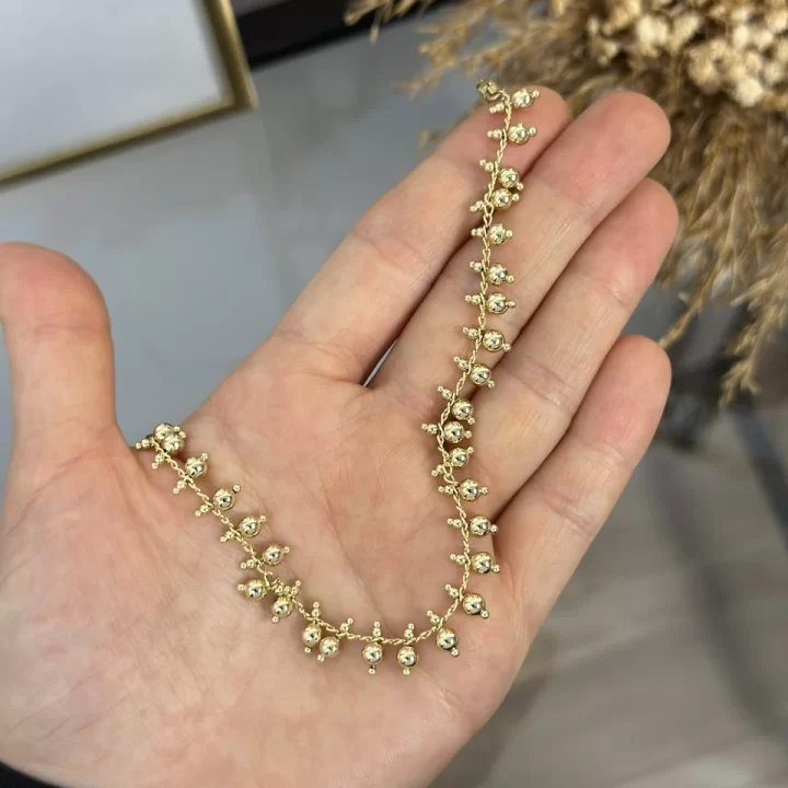 XP Gold Zarif Topçuklu Bileklik (17+3 cm)