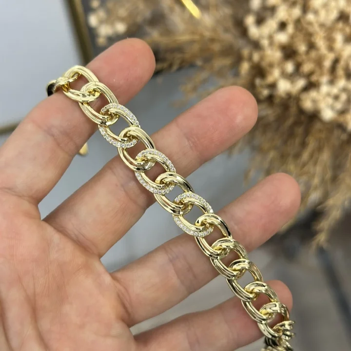 XP Gold Zarif Taşlı Samanyolu Bileklik (17+2 cm)