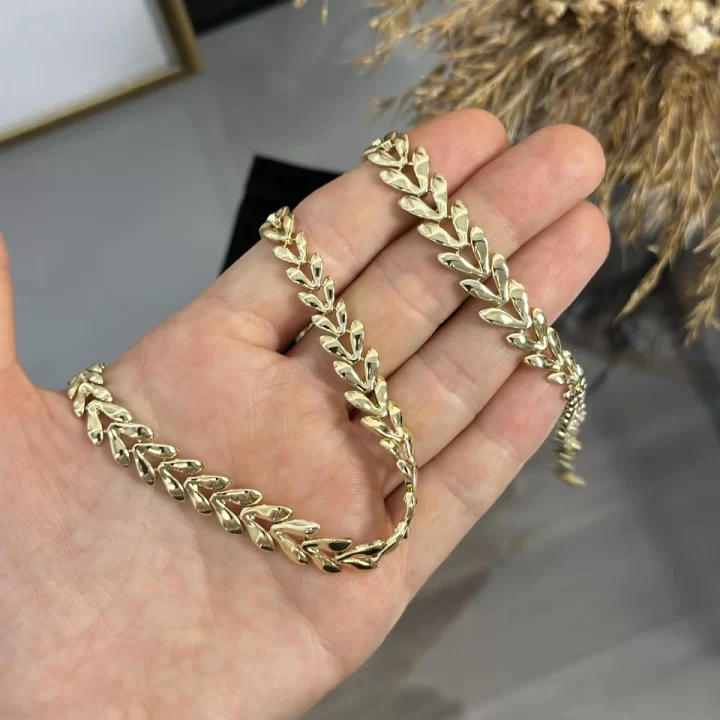 XP Gold Başak Model Kolye-Bileklik Kombini