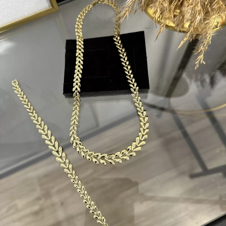 XP Gold Başak Model Kolye-Bileklik Kombini