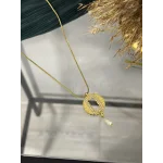 Doğal İncili Yuvarlak Gram Altınlık Kolye (60 cm)