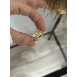 İthal Gold Geçişli Yüzük (Ayarlanabilir)