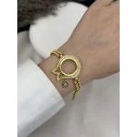 22 Ayar Çeyrekllik Dorikalı Lale Bileklik