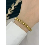 22 Ayar Zarif Örgü Dorika Bileklik