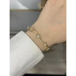 XP Gold Zarif Taşlı Çiçek Bileklik