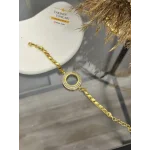 22 Ayar Çift Sıra Taşlı Çeyreklik Arpa Bileklik