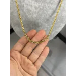 Çelik 4 mm Burgu Kolye (60 cm)